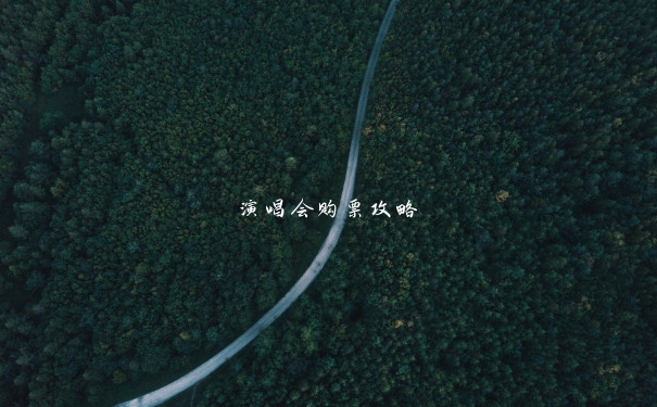 演唱会购票攻略