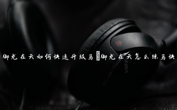 御龙在天如何快速升级马　御龙在天怎么练马快