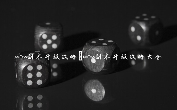 wow副本升级攻略　wow副本升级攻略大全