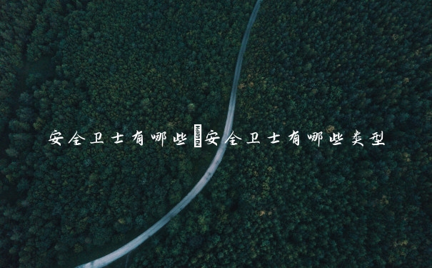 安全卫士有哪些　安全卫士有哪些类型