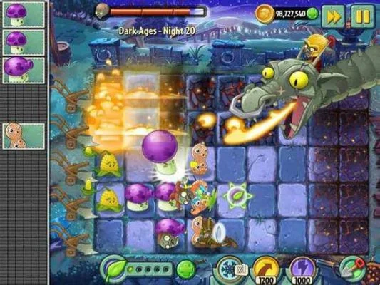 《植物大战僵尸2》黑暗时代BOSS攻略：植物布局与技能打断技巧
