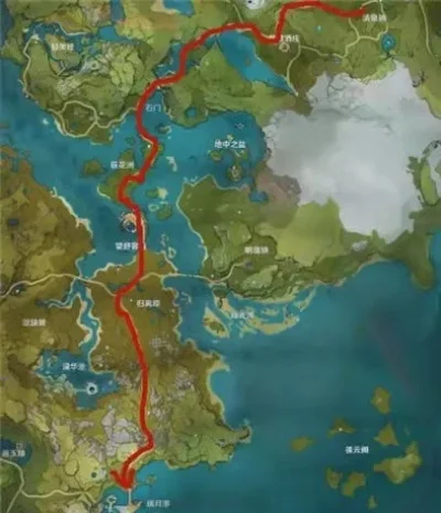 原神快速到达璃月港攻略：步行路线+地图传送+新手建议