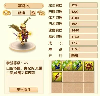 梦幻西游5雷鸟人培养打书技巧及合宠攻略