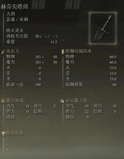艾尔登法环强力大剑：赫芬尖塔剑属性解析及获取攻略